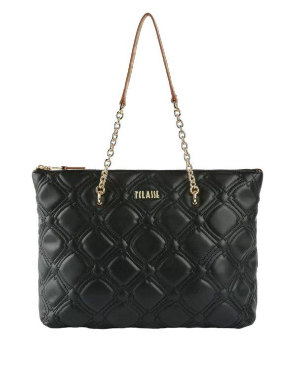 alviero martini diamond prima classe borsa shopping trapuntata nera intimoda