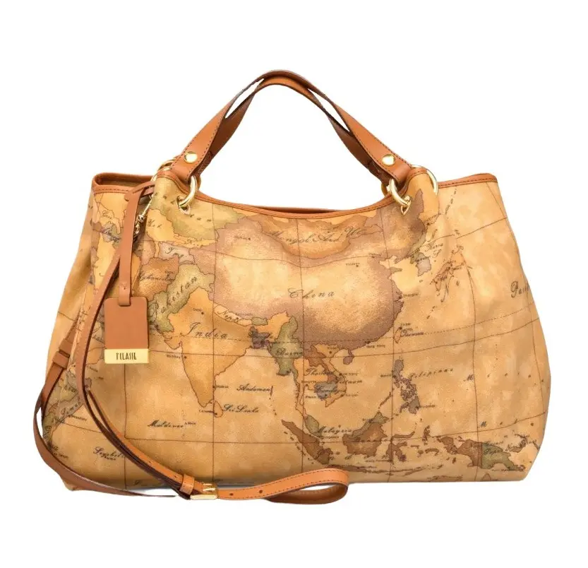 alviero martini prima classe borsa grande a mano in tessuto geo classic