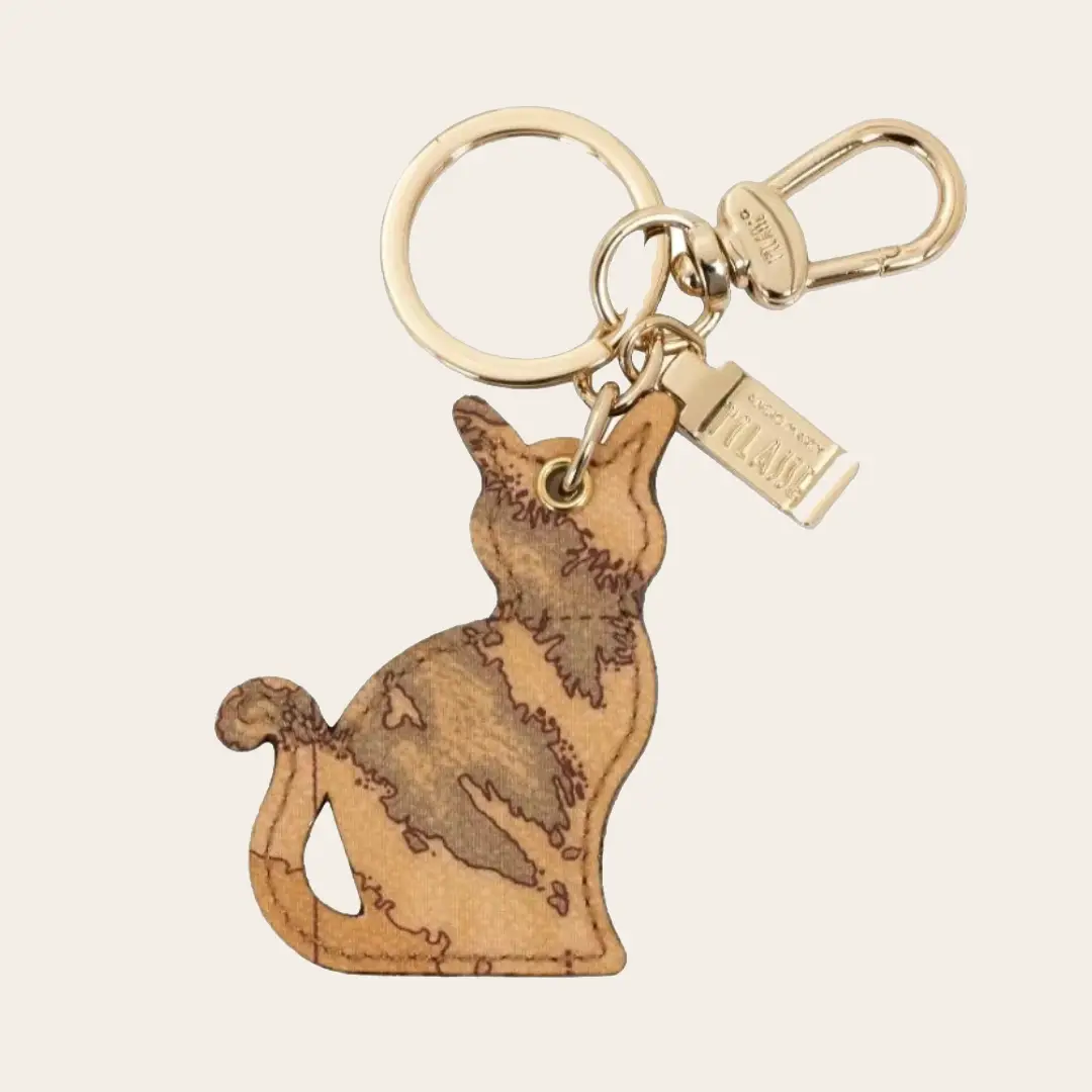Alviero Martini Prima Classe - Portachiavi Charm Gatto