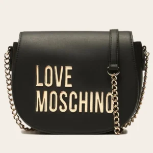 Love Moschino maxi logo - Borsa piccola a tracolla in ecopelle