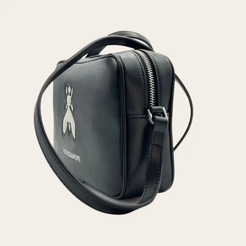 Patrizia Pepe Camera Case in pelle nera